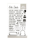 Scrapbooking  Elles Studio - Happy Birthday Tab Stamp stamps
