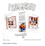 Scrapbooking  Elles Studio - Pennant Banner Stamp stamps