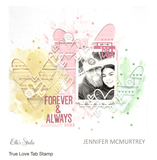 Scrapbooking  Elles Studio - True Love Tab Stamp stamps