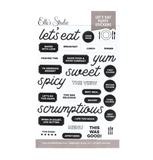 Scrapbooking  Elles Studio - Lets Eat Puffy Stickers stickers