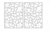 Scrapbooking  Elles Studio - White Flower Cardstock Stickers stickers