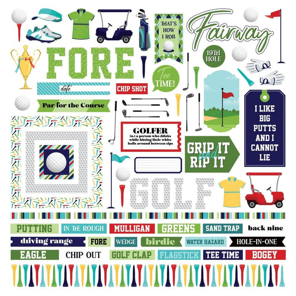 Scrapbooking  Photoplay MVP Golf Stickers 12