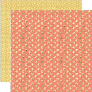Scrapbooking  Simple Stories Boho Sunshine Double-Sided Cardstock 12"X12" - Smile Big Paper 12"x12"