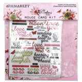 Scrapbooking  49 And Market Card Kit ARToptions Rouge Embellishments
