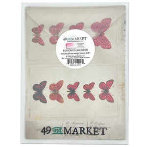 Scrapbooking  49 And Market Collage Sheets 6"X8" 40/Pkg Color Swatch: Blossom Embellishments