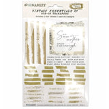 Scrapbooking  49 And Market Essential Rub-Ons 6"X8" 2/Sheets Embellishments