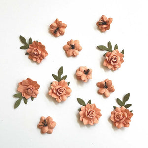 Scrapbooking  49 And Market Florets Paper Flowers - Mango Flowers