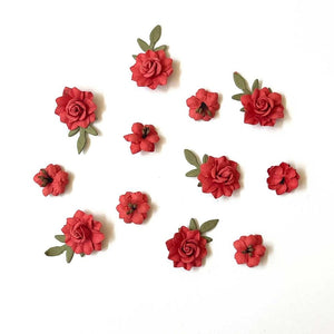 Scrapbooking  49 And Market Florets Paper Flowers - Salsa Flowers