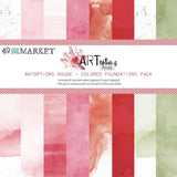 Scrapbooking  49 And Market Collection Pack 12"X12" ARToptions Rouge Foundations Paper 12"x12"