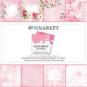 Scrapbooking  49 And Market Collection Pack 12"X12" Color Swatch: Blossom Paper 12"x12"