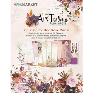 Scrapbooking  49 And Market Collection Pack 6"X8" ARToptions Plum Grove Paper Pad