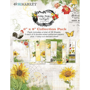 Scrapbooking  49 And Market Collection Pack 6"X8" Vintage Artistry Countryside Paper Pad
