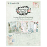 Scrapbooking  49 And Market Collection Pack 6"X8" Vintage Artistry Tranquility Paper Pad