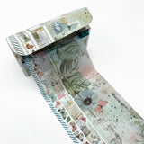 Scrapbooking  49 And Market Vintage Artistry Tranquility Washi Tape 4/Pkg Assortment Washi