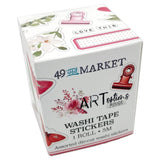 Scrapbooking  49 And Market Washi Sticker Roll ARToptions Rouge Washi