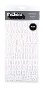 Scrapbooking  AC Foam Subway White Alphas