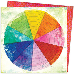 Scrapbooking  Vicki Boutin Color Study Double-Sided Cardstock 12"X12" Color Wheel Paper 12"x12"