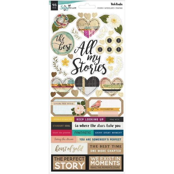 Scrapbooking  Vicki Boutin Storyteller Cardstock Stickers 6