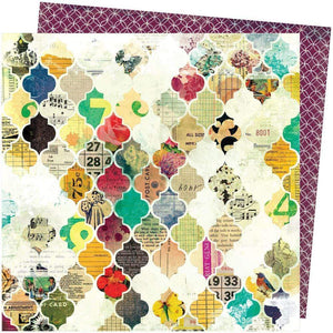 Scrapbooking  Vicki Boutin Storyteller Double-Sided Cardstock 12"X12" - Mosaic Paper 12"x12"