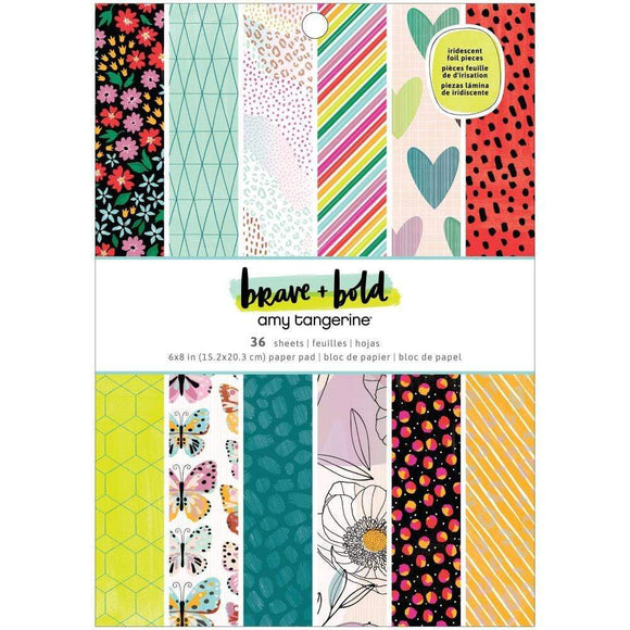Scrapbooking  Amy Tan Brave & Bold Single-Sided Paper Pad 6