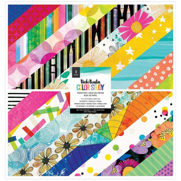 Scrapbooking  Vicki Boutin Color Study Double-Sided Paper Pad 12
