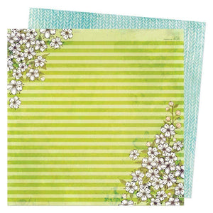 Scrapbooking  Vicki Boutin Fernwood Double-Sided Cardstock 12"X12" - Happiness Blooms Scrapbooking Paper