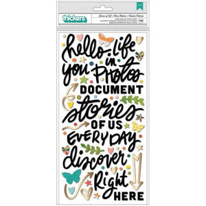 Scrapbooking  Vicki Boutin Fernwood Thickers Stickers 198/Pkg Story Of Us Phrase/Puffy Scrapbooking & Stamping Kits