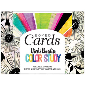 Scrapbooking  Vicki Boutin Color Study A2 Cards W/Envelopes (4.375"X5.75") 40/Box stamp