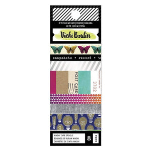 Scrapbooking  Vicki Boutin Color Kaleidoscope Washi Tape 8pk Stamps