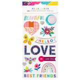 Scrapbooking  Paige Evans Blooming Wild Sticker Book W/Holographic Foil Accents stickers