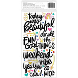 Scrapbooking  Vicki Boutin Color Study Thickers Stickers 122/Pkg The Details Phrase/Puffy stickers