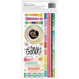 Scrapbooking  Vicki Boutin Color Study Thickers Stickers 65/Pkg All This Happiness Phrase/Chipboard stickers