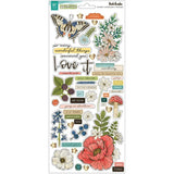 Scrapbooking  Vicki Boutin Fernwood Cardstock Stickers 6"X12" 87/Pkg Accents & Phrases stickers
