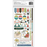 Scrapbooking  Vicki Boutin Fernwood Thickers Stickers 87/Pkg Beautiful Day Icons/Chipboard stickers