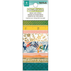 Scrapbooking  Vicki Boutin Fernwood Washi Tape 8/Pkg WASHI Tape