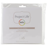 Scrapbooking  Project Life Big Envelope Pages 6"X6" 5/Pkg page protectors