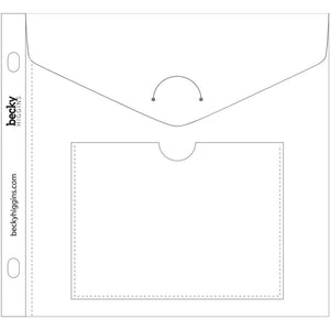 Scrapbooking  Project Life Big Envelope Pages 6"X6" 5/Pkg page protectors