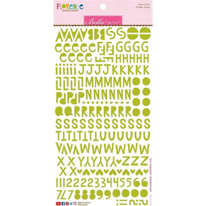 Scrapbooking  Bella Besties Florence Alphabet Stickers - Pickle Juice Alphas
