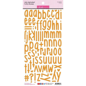 Scrapbooking  Bella Blvd Besties - Aria Puffy Alphabet Stickers - Orange Alphas