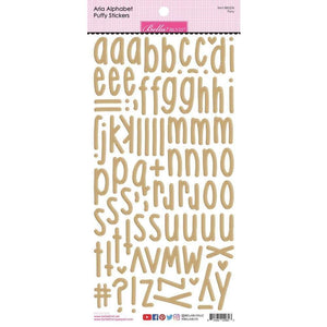 Scrapbooking  Bella Blvd Besties - Aria Puffy Alphabet Stickers - Pony Alphas