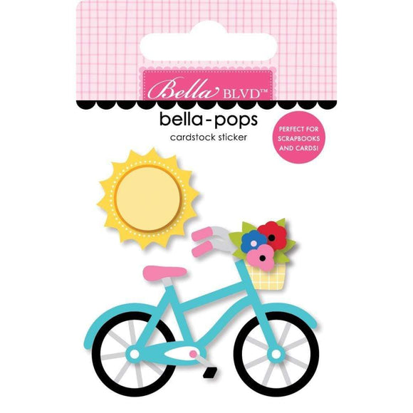 Scrapbooking  You Are My Sunshine Bella-Pops 3D Stickers Bike Ride Embellishments