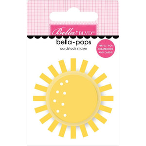 Scrapbooking  Bella Blvd Time To Travel Bella-Pops 3D Stickers Sunny Paper 12"x12"