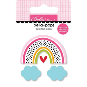 Scrapbooking  You Are My Sunshine Bella-Pops 3D Stickers Chasing Rainbows Paper 12"x12"