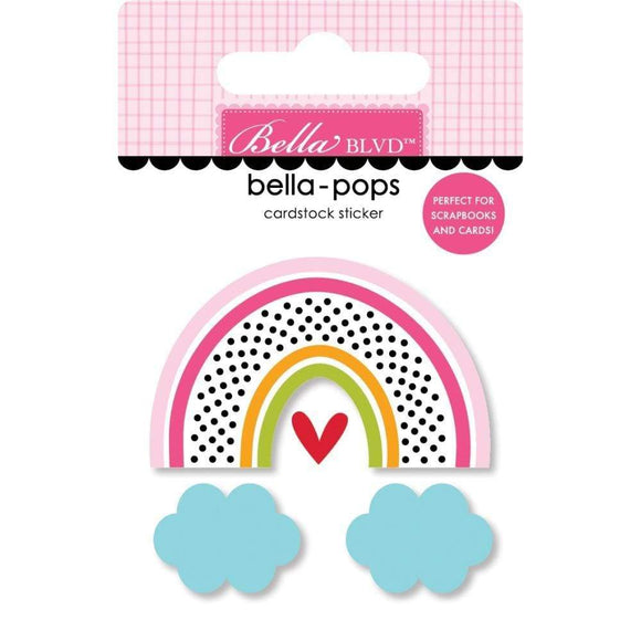 Scrapbooking  You Are My Sunshine Bella-Pops 3D Stickers Chasing Rainbows Paper 12