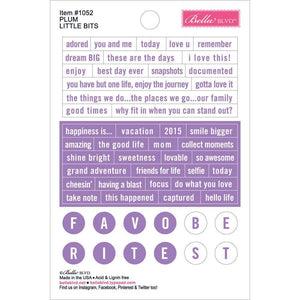 Scrapbooking  Just Add Color Little Bits Stickers 4"X6" Plum stickers