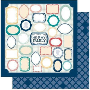 Scrapbooking  Family Is Me and Mine Paper 12"x12"