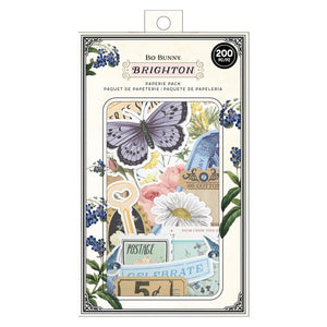 Scrapbooking  Bo Bunny Brighton Paperie Pack 200/Pkg Paper Pieces & Washi Stickers stickers