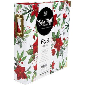 Scrapbooking  Carta Bella 2-Ring Album 6"X8" Christmas Poinsettia 6"x8" Albums