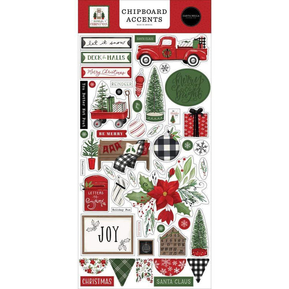Scrapbooking  Home For Christmas Chipboard 6