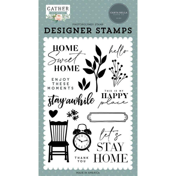 Scrapbooking  Carta Bella Enjoy These Moments Stamps Embellishments